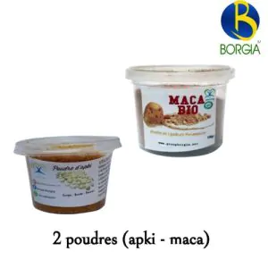 2 Poudres ( Maca + Apki)