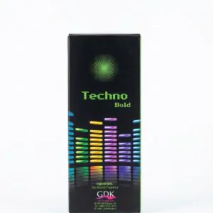 Techno Bold GDK eau de parfum boite design egaliseur de son