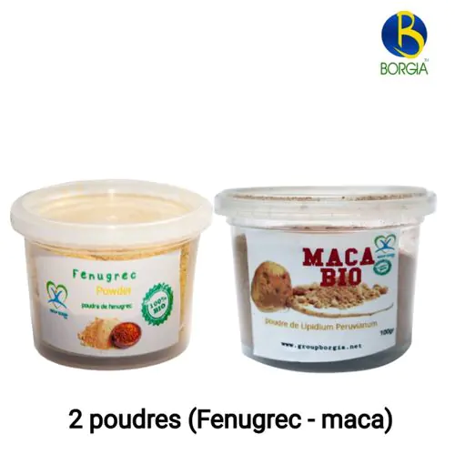 2 Poudres ( Maca + Fenugrec)