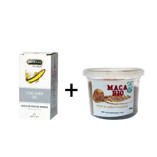 Huile De Foie De Morue + Poudre De Maca
