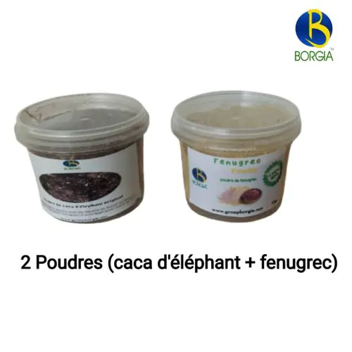 2 Poudres (Caca D'éléphant + Fenugrec)