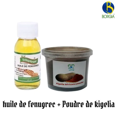 Poudre De Kigelia + Huile De Fenugrec