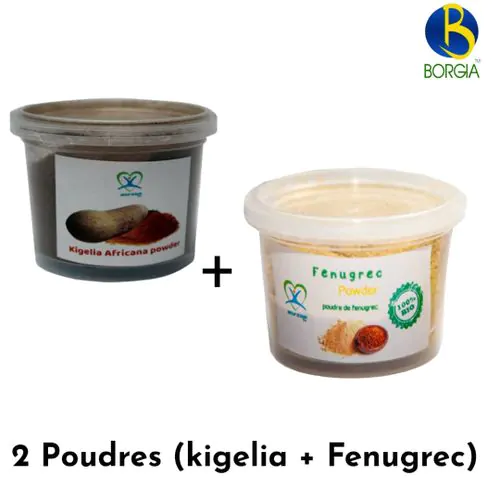 2 Poudres ( Kigelia + Fenugrec)