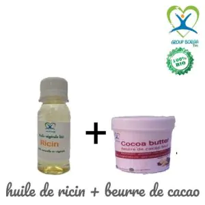 Beurre De Cacao + Huile De Ricin Bio