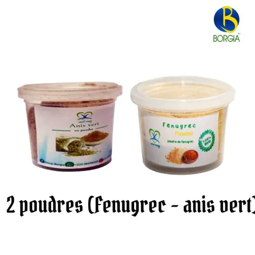 2 Poudres (Fenugrec + Anis Vert)