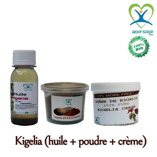 Gamme Kigelia (Poudre + Huile + Crème)