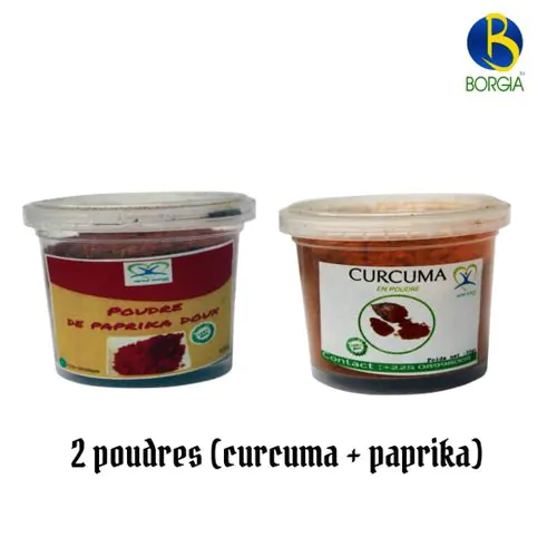 2 Poudres (Curcuma + Paprika)