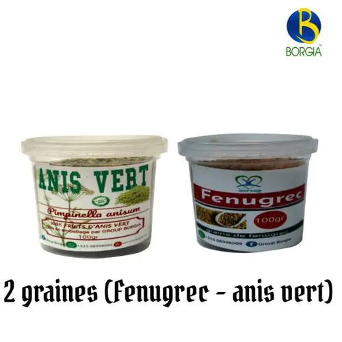 2 Graines (Fenugrec + Anis Vert)