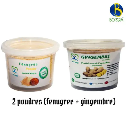 2 Poudres (Fenugrec + Gingembre)