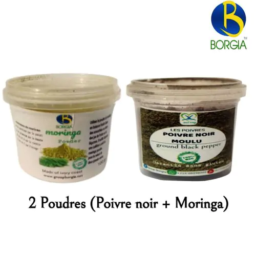 2 Poudres (Poivre Noir + Moringa)
