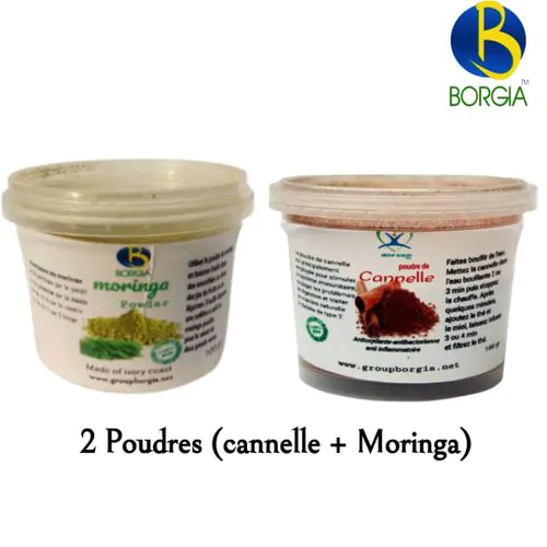 2 Poudres(Cannelle + Moringa)