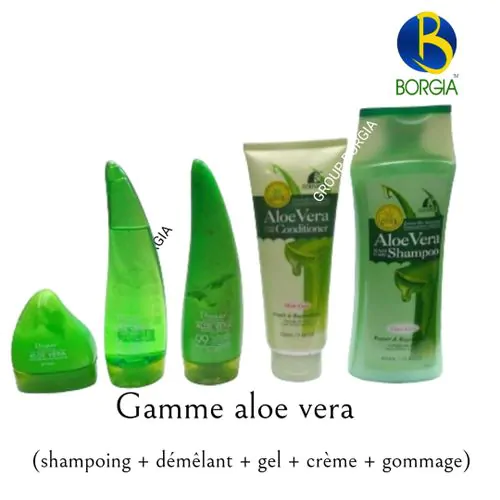 Gamme Aloe Vera (shampoing - Démêlant - Gel - Crème - Gommage)