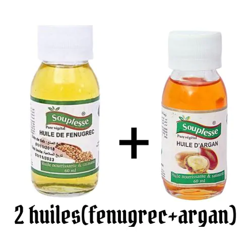 2 Huiles(fenugrec + Argan)