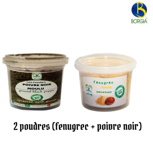 2 Poudres (Fenugrec + Poivre Noir)