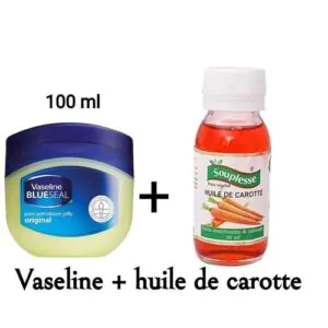 vaseline 100 ml + huile de carotte