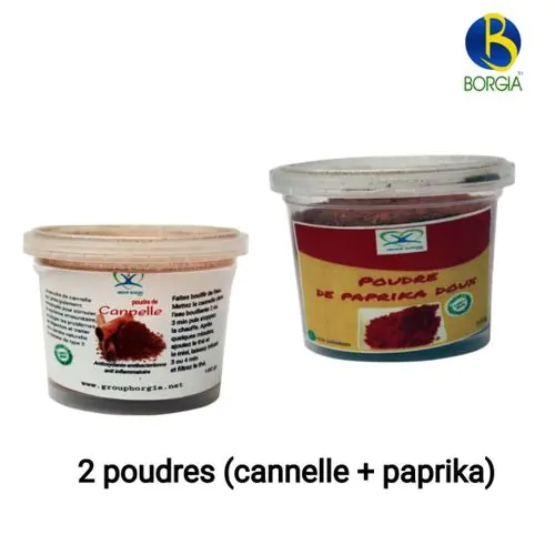2 Poudres(Cannelle + Paprika)
