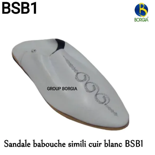 Sandale Babouche Simili Cuir BSB1
