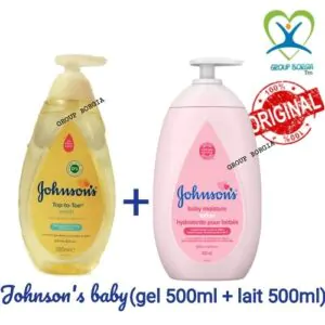 Johnson's Baby ( Gel 500ml + Lait 500ml)