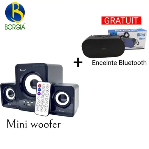 Kisonli Mini Chaine Ouffer + Enceinte Bluetooth H@F Gratuit