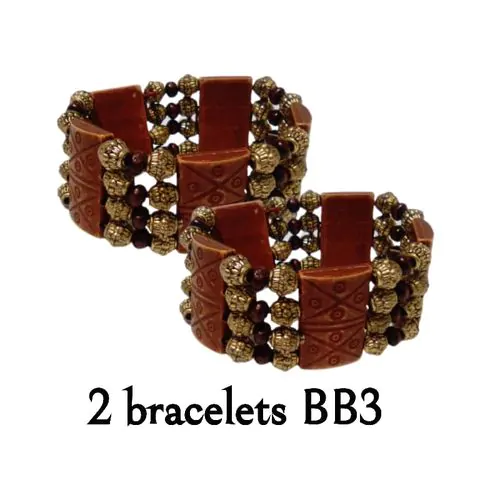 Lot De 2 Bracelets De Perles BB3