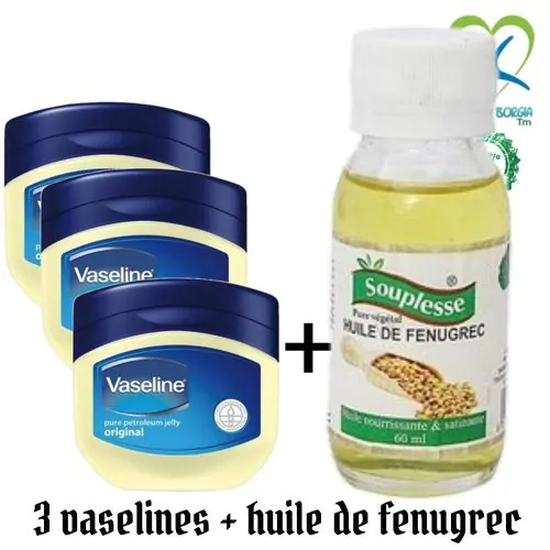 Huile De Fenugrec + 3 Vaselines 50ml