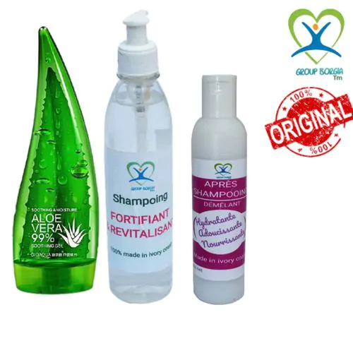 Gel Aloe Vera 99% + Shampoing + Demelant