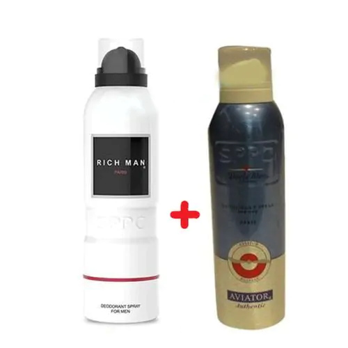 2 Déodorants (Aviator + Rich Man)