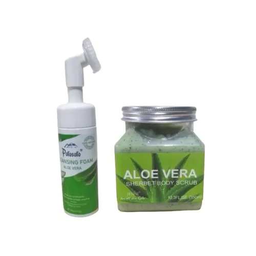 Mousse De Visage + Gommage Aloe Vera