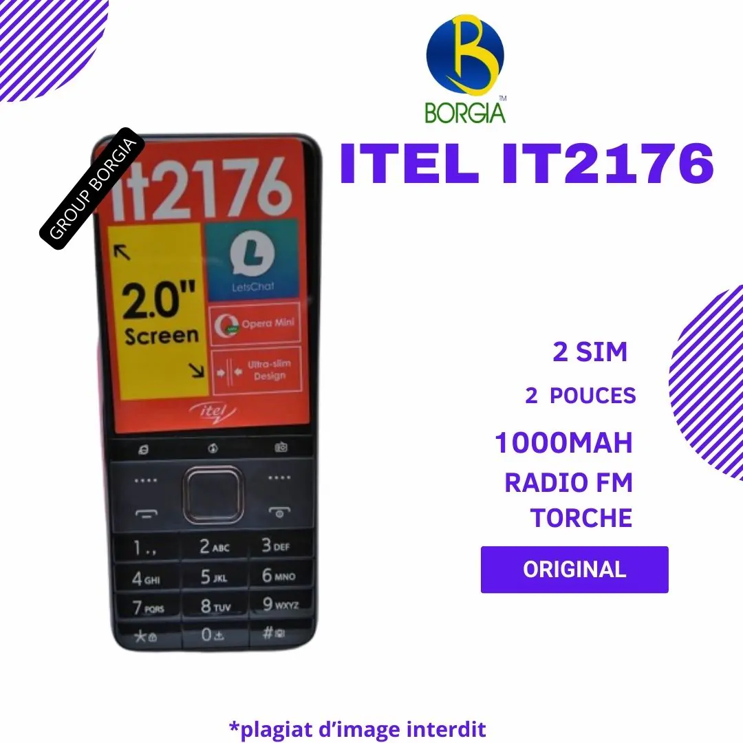 Itel It2176 - "2" - 2 Puces - 1000mAh