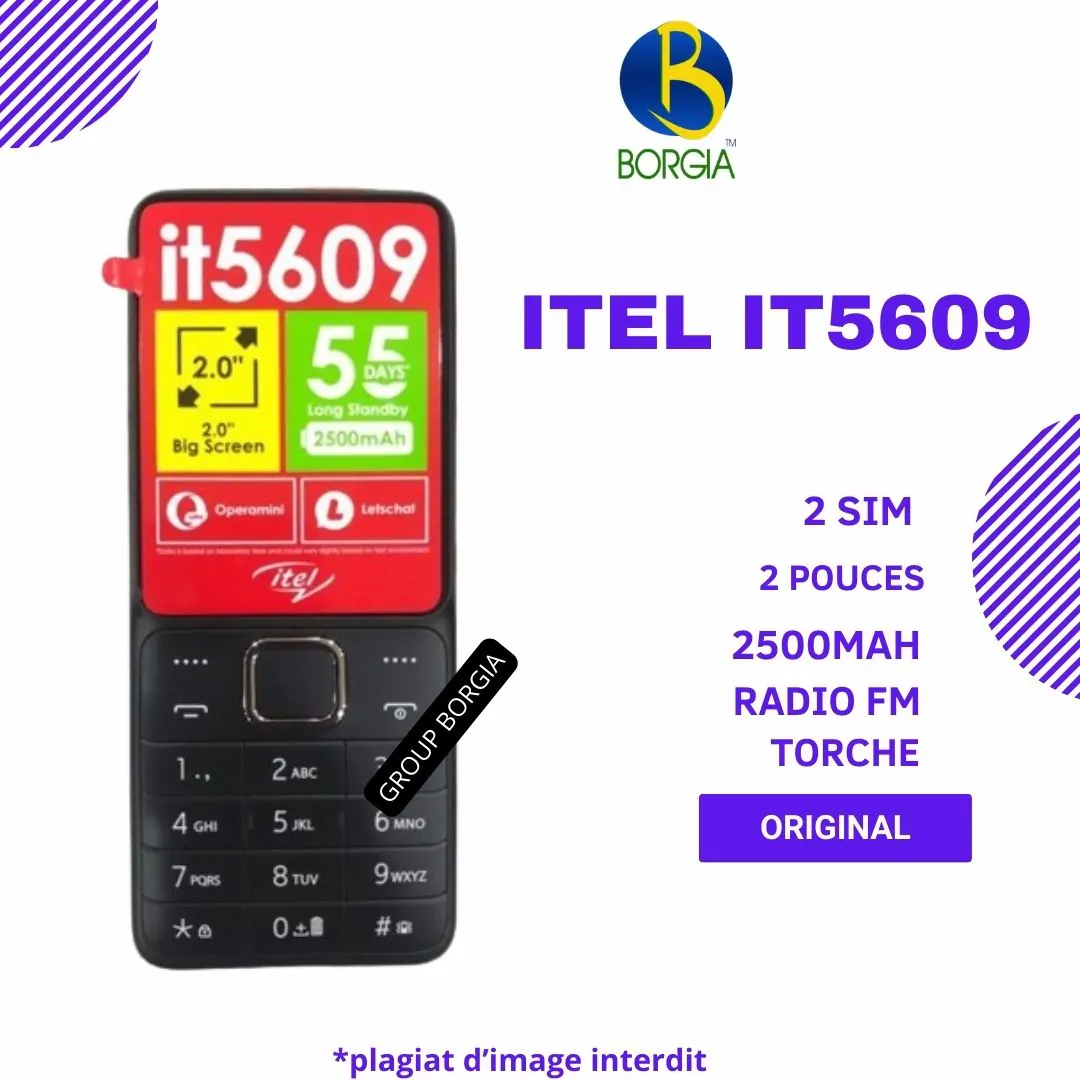 Itel It5609 - "2" - 2 Sim - 2500mAh