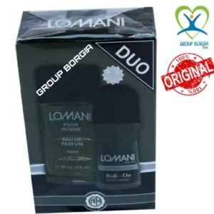 Coffret Lomani Pour Homme Duo eau de parfum 60ml et roll on original Group Borgia
