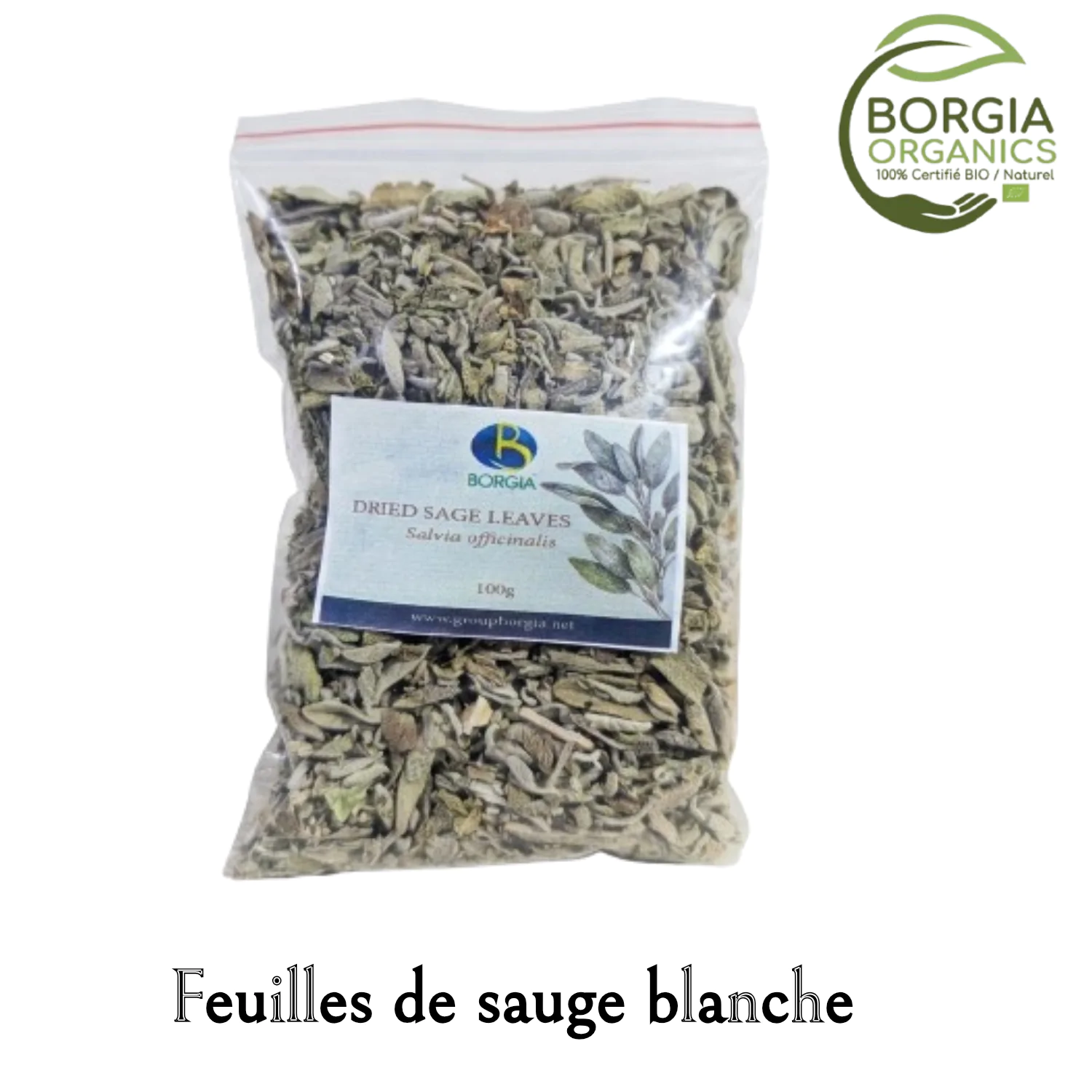 feuilles de sauge sechées borgia